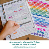 Order Out Of Chaos 2025-2026 Academic Planner, Daily, Weekly & Monthly Time Management School Agenda, Size 8.5x8.25 (Berry Blue)