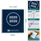 Order Out Of Chaos 2025-2026 Academic Planner, Daily, Weekly & Monthly Time Management School Agenda, Size 8.5x8.25 (Berry Blue)