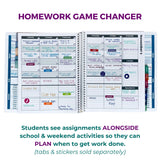 Order Out Of Chaos 2025-2026 Academic Planner, Daily, Weekly & Monthly Time Management School Agenda, Size 8.5x8.25 (Berry Blue)