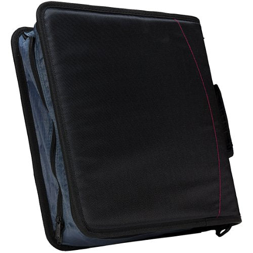 Raccoglitore Case-it Mighty Zip Tab Con Cerniera - Nero, Organizer 3 Anelli - Foto 8