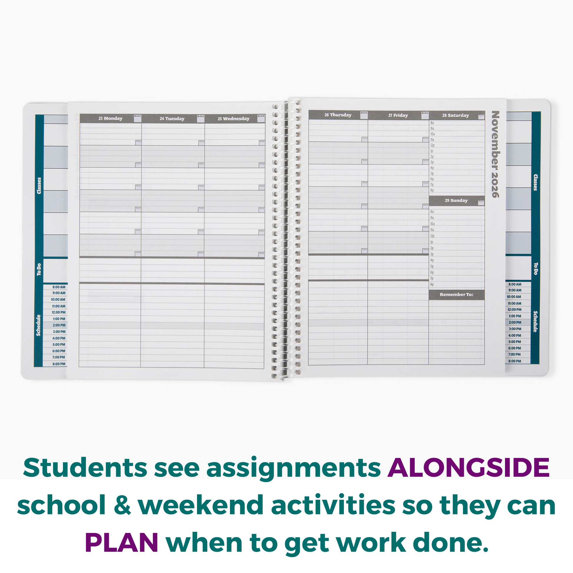 2026-27 Academic Planner: A Tool For Time Management® (8.25x8.5) With All Day Planning