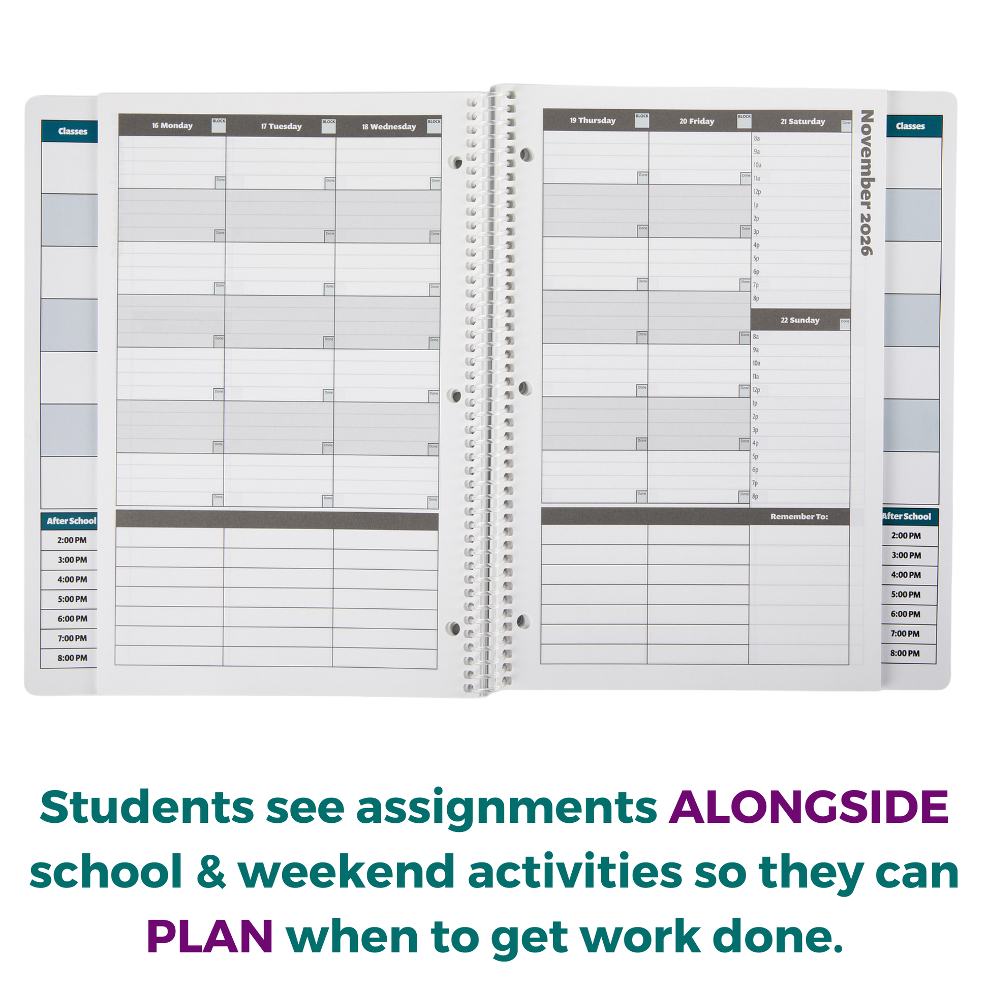 Limited Edition Pattern Cover | 2026-27 Academic Planner: A Tool for Time Management®  (8.5x11)