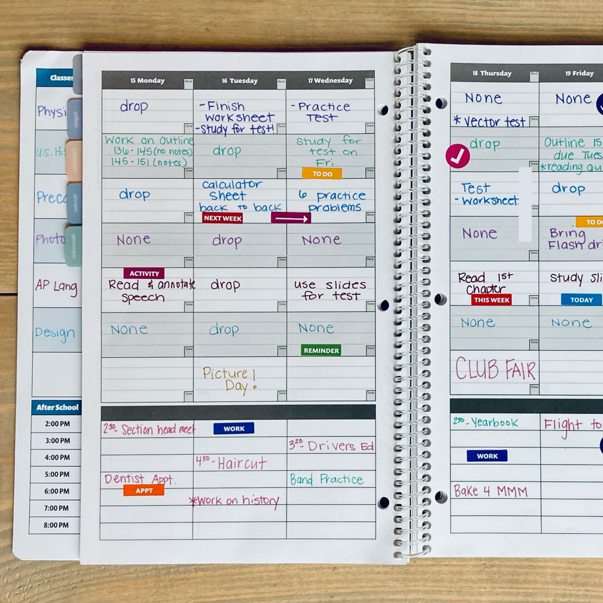 Limited Edition Pattern Cover | 2026-27 Academic Planner: A Tool for Time Management®  (8.5x11)