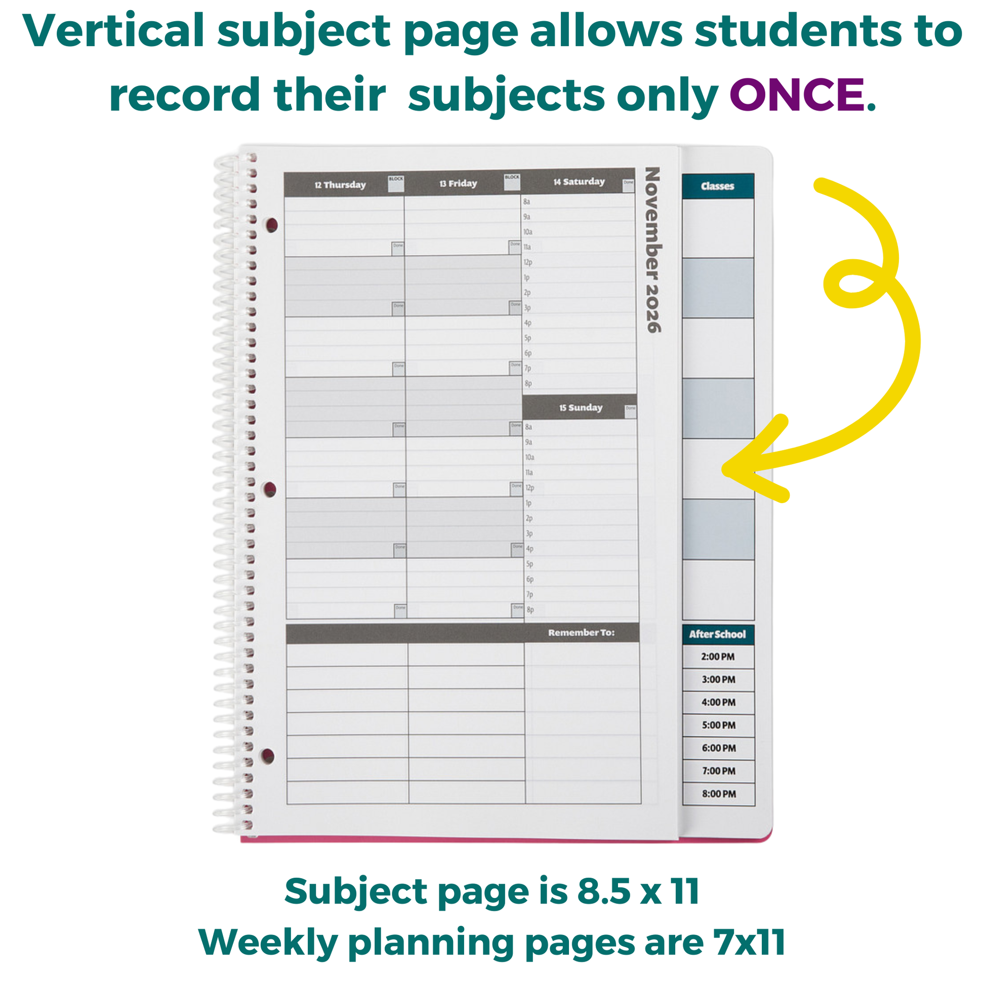 Limited Edition Pattern Cover | 2026-27 Academic Planner: A Tool for Time Management®  (8.5x11)