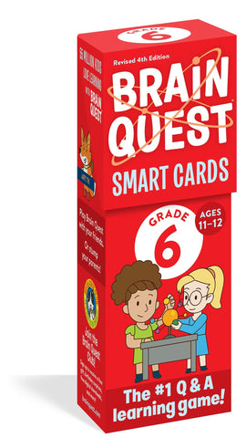 Brain Quest 6th Grade Smart Cards Revised 4th Edition (Brain Quest Smart Cards)