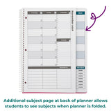 Order Out Of Chaos Academic Planner 2026-2027, Daily Weekly Monthly School Calendar, Student Planner 2026-2027, 8.5 x 11 Homework Organizer, july 2026-june 2027 White Black School Agenda Book