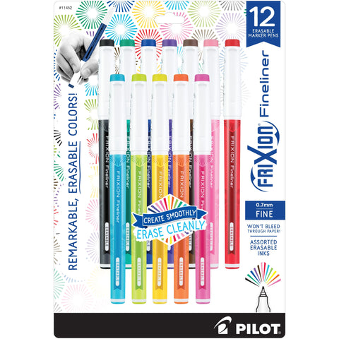 Pilot, FriXion Fineliner Erasable Marker Pens