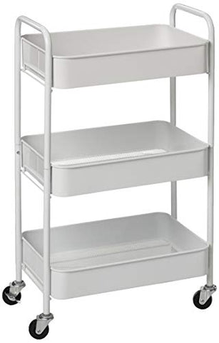 CAXXA 3-Tier Rolling Metal Storage Organizer