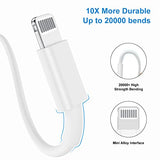 Apple MFI Certified iPhone Charger Cable 10 Ft, 3Pack Extra Long USB to Lightning Cable