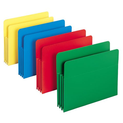 Smead Poly File Pocket, 3-1/2" Expansion, Letter Size