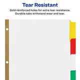 Avery 5-Tab Binder Dividers - write & erase