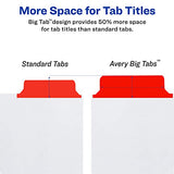 Avery 5-Tab Binder Dividers - write & erase