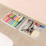 2 Pack Under Desk Drawer Organizer