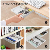 2 Pack Under Desk Drawer Organizer