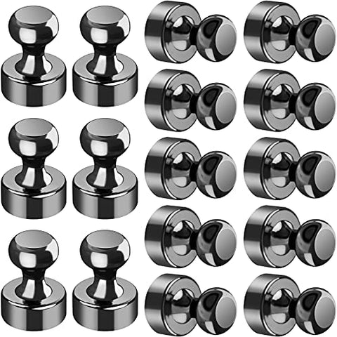 16Pcs Black Magnets