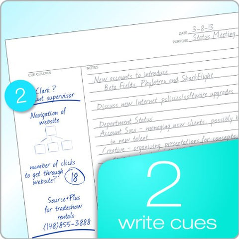 TOPS FocusNotes Note Taking System 1-Subject Notebook, 11 x 9 Inches