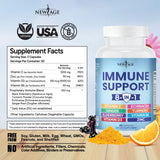 Immune Support Booster Supplement with Elderberry, Vitamin C and Zinc