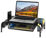 SimpleHouseware Metal Desk Monitor Stand Riser with Organizer Drawer