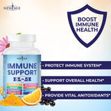 Immune Support Booster Supplement with Elderberry, Vitamin C and Zinc