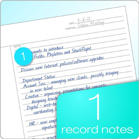 TOPS FocusNotes Note Taking System 1-Subject Notebook, 11 x 9 Inches