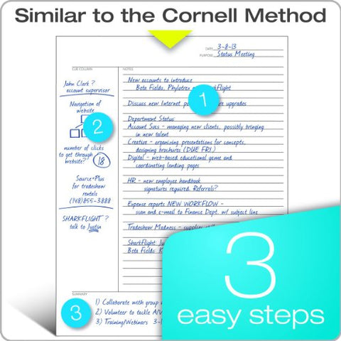 Tops Notes Template TOPS FocusNotes Note Taking System 1-Subject Notebook, 11 x 9 Inches